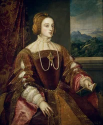 Portrait of the Empress Isabella of Portugal (1503-1539). Painting by Titian. Madrid, Prado Museum