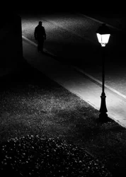 Lone Man Night Walk
