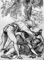 Sketch for the Jealous Husband in the Scuola Del Santo