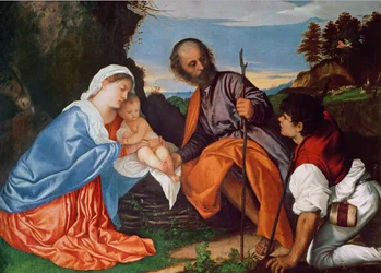 The Holy Family and a Shepherd, c.1510