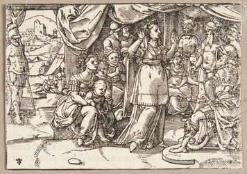 Veturia and Volumnia Plead with Coriolanus to Spare Rome