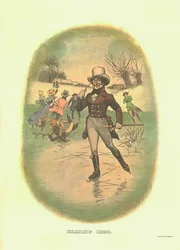 Skating, 1820, c1910