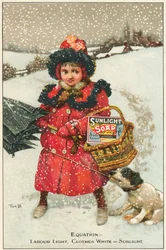Trade card for Sunlight Soap, c1900