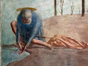 Peter extracting the coin from the fish, Santa Maria del Carmine