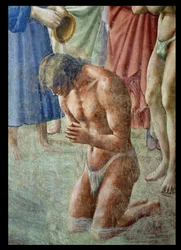 St. Peter Baptising the Neophytes (detail)
