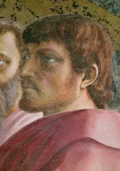 Tribute Money: Head of an Apostle (detail)