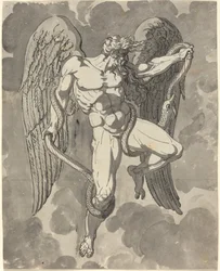 Saturn Wrestling with a Snake