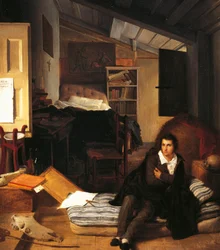 Self-Portrait in the Attic