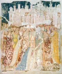 The arrival of St Ursula in Rome