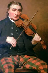 Portrait of Niel Gow, Blair Castle, Blair Atholl, Perthshire, Scotland