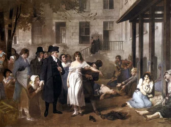 Doctor Philippe Pinel (1745 - 1826) liberating the insane from their chains by Tony Norbert Fleury