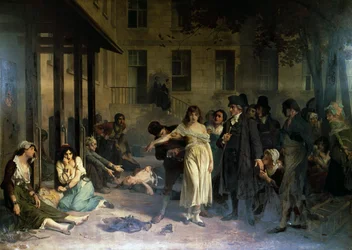 Psychiatrist Philippe Pinel (1745-1826) Releasing Insane from Their Chains at Salpetriere Asylum in Paris in 1795
