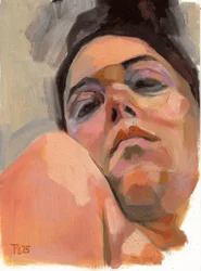 Contemplative Woman Portrait