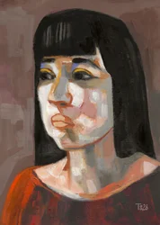Expressive Woman Portrait