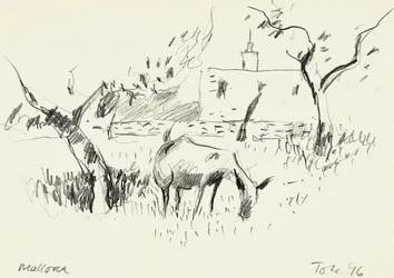 Grazing Goat Sketch