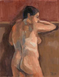Leaning Nude Figure