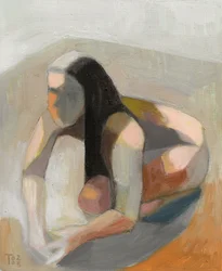 Pensive Abstract Figure