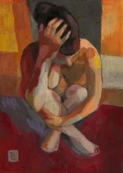Pensive Nude Figure