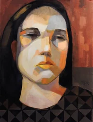 Pensive Woman Portrait