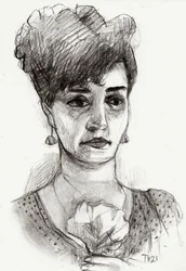 Pensive Woman Sketch