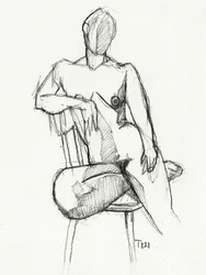 Seated Nude Study