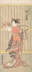 The Actor Yamashita Kinsaku in the Role of Mutsuhana, ca. 1767