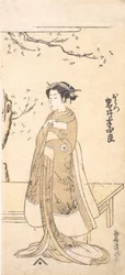The Fourth Imai Hanshiro in the Role O Hatsu in Sakaicho Soga Nendaiki, 2nd month, 1771