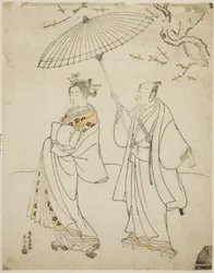 The Actors Ichikawa Komazo I and Nakamura Matsue I