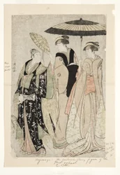 Actors in the Play Oakinai Hiruga Kojima, Nakamura Theater