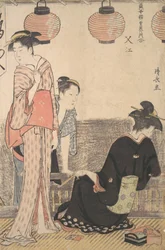 Scene in Nakasu, a District of Edo, 1783