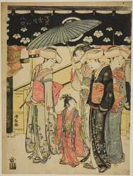 The Nakamise Shopping Street, from the series 