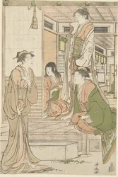 Yoshitsune Serenading Joruri Hime