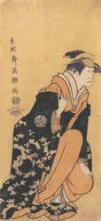 Actor Nakamura Kumetaro II as Minato, the Wife of Yura Hyogonosuke