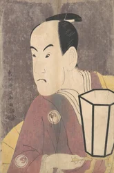 Bando Hikosaburo III as Sagisaka Sanai in the Play Koinyobo Somewake Tazuna