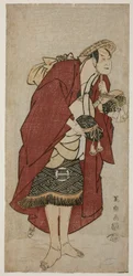 The Actor Sakata Hangoro III as the Groom Abumizuri no Iwazo in Koriyama, Actually Kurisaka Taro Tomonori