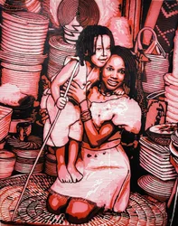 Joyful African Family