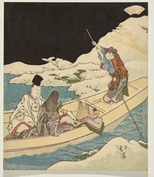 Lady of the Drifting Boat, a Chapter from the Tale of Genji