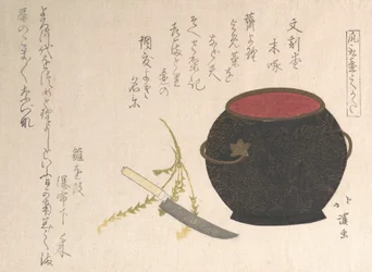 Vase and Kitchen Knife, 1816