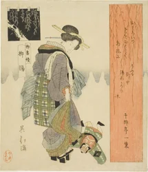 Willow Bath (Yanagiyu), from the series "A Series of Willows (Yanagi bantsuzuki)"