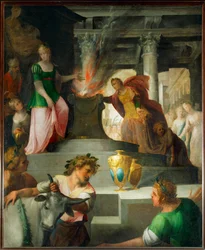 Hyante and Climene sacrificing to Venus
