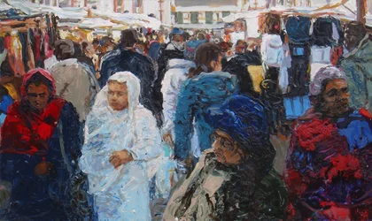 Market shoppers (Ridley Road, London)