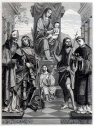 Madonna seated on a Throne Surrounded with Saints, c. 1494-1517