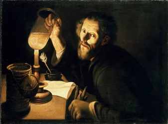 A Physician with a Urine Sample