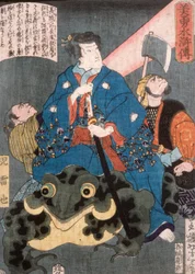 Jiraiya Riding a Frog