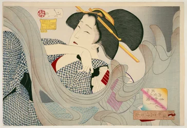 Looking Smoky. A Housewife of the Kyowa Era, 1880