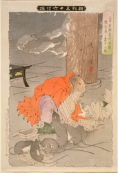 The Wicked Thoughts of the Priest Raigō of Miidera Transform Him into a Rat