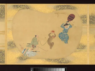 Album of Fan-Shaped Paintings of Figures, Birds and Flowers