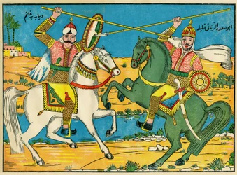Battle Between Caliph Abu Saada Al-Zanati and Diab Ibn Ghanem in Southern Egypt
