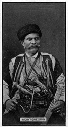 A Montenegrin man, from a late 19th century photograph