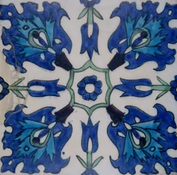 Isnik Tile with Floral Design